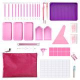 Diamond Painting Easy Tool Set Pink Kit With LED Pen, Flamingo Pen Tool