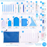 Diamond Painting Easy Tool Set Blue Kit With LED Pen