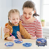Easy Craft 6pcs Diamond Painting Coaster DIY Kit