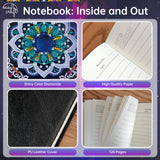 Easy Craft 5D Special Shape Rhinestone Notebook - Mandalas 04