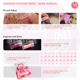 Portable All-in-One Diamond Painting Accessory Set-Pink