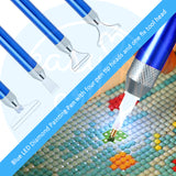 Diamond Painting Easy Tool Set Blue Kit With LED Pen