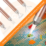 Diamond Painting Easy Tool Set Orange Kit With Cute Carrot Pen Tool