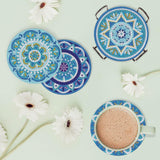 Easy Craft 4pcs Diamond Painting Coaster DIY Kit