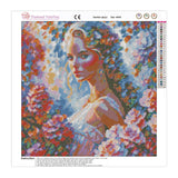 Easy Craft Diamond Painting DIY Kit, 40x40cm- Beauty in Flowers (New Tools)
