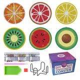 Easy Craft 6pcs Diamond Painting Coaster DIY Kit