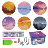Easy Craft 6pcs Diamond Painting Coaster DIY Kit