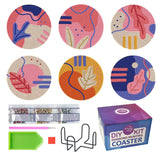 Easy Craft 6pcs Diamond Painting Coaster DIY Kit