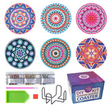 Easy Craft 6pcs Diamond Painting Coaster DIY Kit