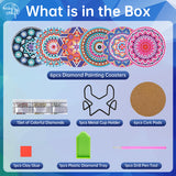 Easy Craft 6pcs Diamond Painting Coaster DIY Kit