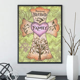 Easy Craft Diamond Painting DIY Kit, 40x30cm- Blessed Family