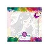 Easy Craft Paint by Number Kids DIY Kit, 20x20cm - Princess in Flowers