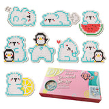Diamond Painting Refrigerator Magnet - Polar Bear, Little Penguin