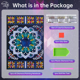 Easy Craft 5D Special Shape Rhinestone Notebook - Mandalas 04