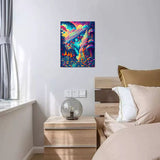 Easy Craft Diamond Painting DIY Kit, 40x30cm- Mushroom Paradise (New Tools)