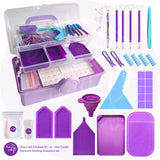 Portable All-in-One Diamond Painting Accessory Set-Purple