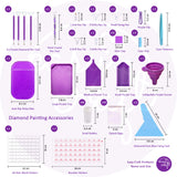 Portable All-in-One Diamond Painting Accessory Set-Purple