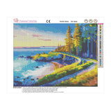 Easy Craft Diamond Painting DIY Kit, 40x30cm- Coastal Road