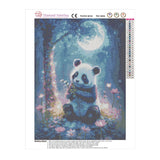 Easy Craft Diamond Painting DIY Kit, 40x30cm- Panda at Night