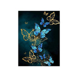 BULK SALE: Easy Craft Diamond Painting DIY Kit, 40x30cm - Gold Butterflies x 2