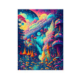 Easy Craft Diamond Painting DIY Kit, 40x30cm- Mushroom Paradise (New Tools)