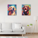 Easy Craft Paint by Number DIY Kit, 50x40cm- Dogs Labrador