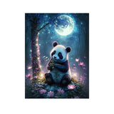 Easy Craft Diamond Painting DIY Kit, 40x30cm- Panda at Night
