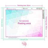 Easy Craft Diamond Painting DIY Kit, 40x30cm- Mushroom Paradise (New Tools)