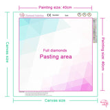 Easy Craft Diamond Painting DIY Kit, 40x40cm- African Beauty with Flower Hair (New Tools )