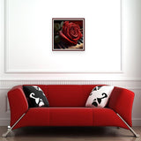 Easy Craft Diamond Painting DIY Kit, 30x30cm- Piano and Rose