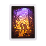 Fully Assembled 3D Paper Cutting Light Box, ABS Frame (White) - You Are My Star