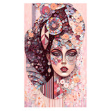 Easy Craft Diamond Painting DIY Kit, 50x30cm- Collage Art Beauty Face (New Tool Kit)