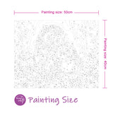 Box damage sale, limited quantity -- Easy Craft Paint by Number DIY Kit, 50x40cm- Mother and Baby Owl