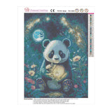Easy Craft Diamond Painting DIY Kit, 40x30cm- Panda at Night