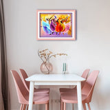 Diamond Painting DIY Kit,Full Drill, 40x30cm- African Dance