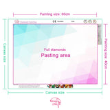 Diamond Painting DIY Kit,Full Drill, 60x40cm- Table Mountain/V&A Waterfront