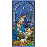 Easy Craft Diamond Painting DIY Kit, 80x40cm- Bethlehem Star Stained Glass