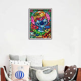 Diamond Painting DIY Kit,Full Drill, 40x30cm- Stained Glass Stitch (New Tool Set)