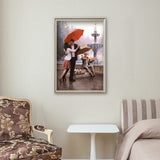 Diamond Painting DIY Kit,Full Drill, 60x40cm- Dancing Couple and Violinist