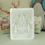DIY 3D Paper Cutting Light Box, Organic Glass - Merry Christmas: Lovers