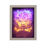 3D Paper Cutting Light Box, Wooden Frame (White) - Little Prince