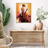 Diamond Painting DIY Kit,Full Drill, 40x30cm- Cello Player