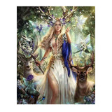 Diamond Painting DIY Kit,Full Drill, 50x40cm- Forest Fairy