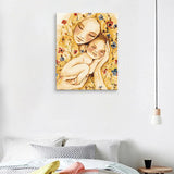 Box damage sale, limited quantity -- Easy Craft Paint by Number DIY Kit, 50x40cm- Mother and Child Love