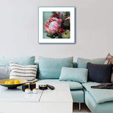 Diamond Painting DIY Kit,Full Drill, 40x40cm- Bouquet of Protea (New Tool)