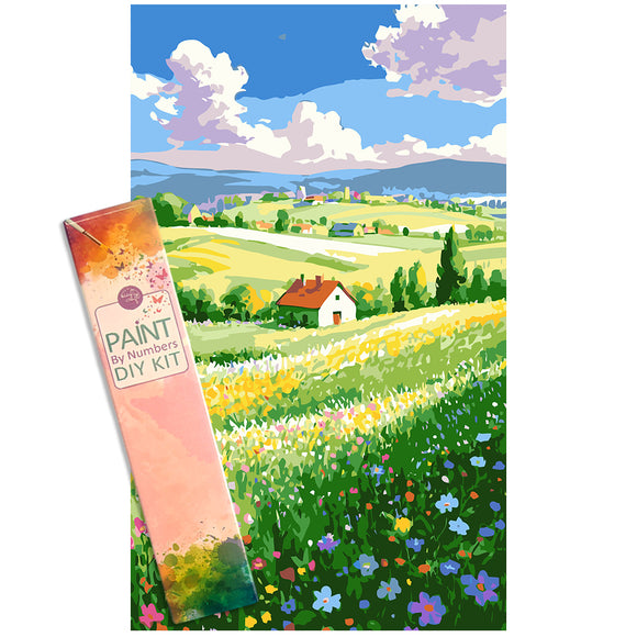 Easy Craft Paint by Number DIY Kit, 50x30cm- Beautiful Views