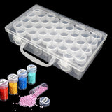Diamond Painting Storage Box with 40 Slots Round Bottles