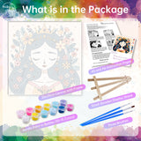 Easy Craft Paint by Number DIY Kit, 20x20cm- Cute Birds