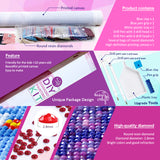 Diamond Painting DIY Kit,Full Drill, 50x40cm- Baby