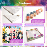 Easy Craft Paint by Number DIY Kit, 20x20cm- Cute Birds